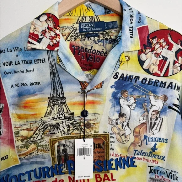 Ralph Lauren Parisian Graphic Men's Shirt - Picture 2 of 7